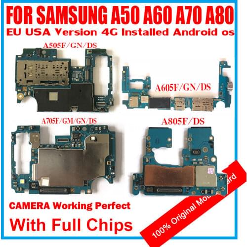 For Samsung Galaxy A50 A60 A70 A80 motherboard A505F/GN/DS A600FN/DS/G A605F/GN/DS A705F A750GN/FN//G/DS/FD A805F/DS Android OS