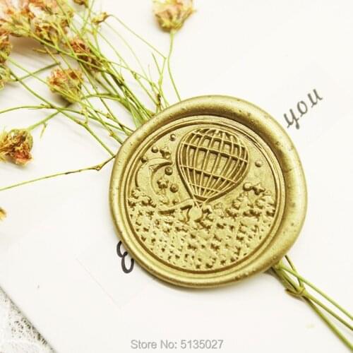 Wax Seal Stamp balloon sealing wax kit - wedding envelope seal - custom wax stamp - invitation seals - balloon wax seal kit
