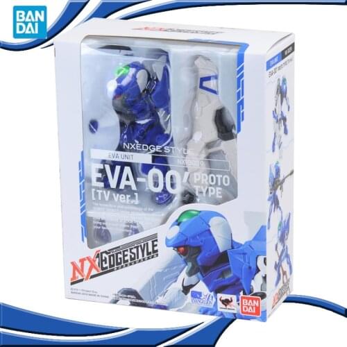 Original BANDAI NX NXEDGE STYLE EVA-00 Ver Anime Evangelion SHF Movable Joint Robot Model Kids Action Figure Toy Halloween Gift