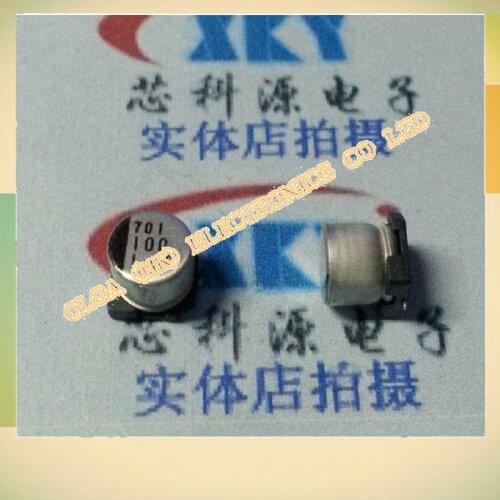 Original SMD aluminum electrolytic capacitor 16 v 100 uf 6.3 * 5.4 6.3 X5.4 a plate of 1 k / 120