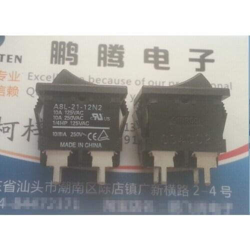 Original new 100% A8L-21-12N2 warping rocker switch 4pin 2gear 10A250VAC