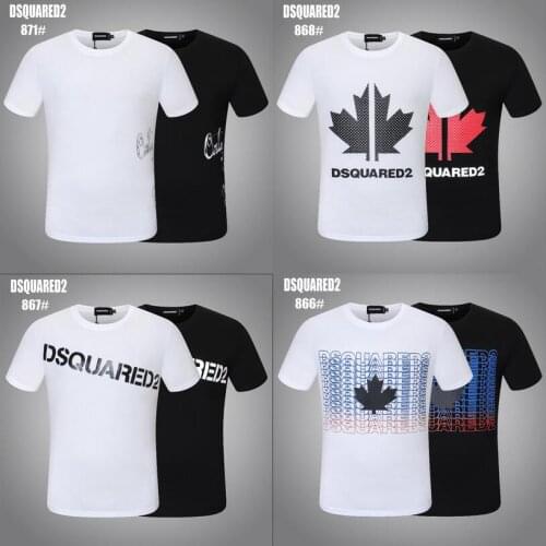 DSQUARED2-Simple letter printing short-sleeved T-shirt, pure cotton mens and womens clothing