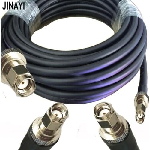RP-SMA Plug Male to RP-SMA Male Connector RF Coax Pigtail Antenna Cable LMR400 Ham Radio 15/20/30/50cm 1m 3m 5m 10m