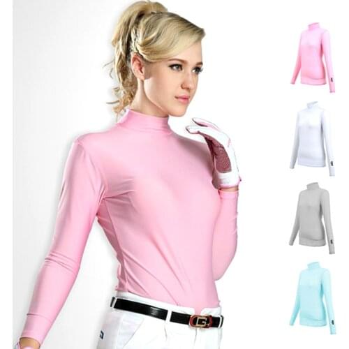 Golf Shirt Summer Wear T-Shirts Anti UV Clothes Women Clothing Ice Silk Sun Protection Shirt Ultra-thin Breathable Casual Shirts