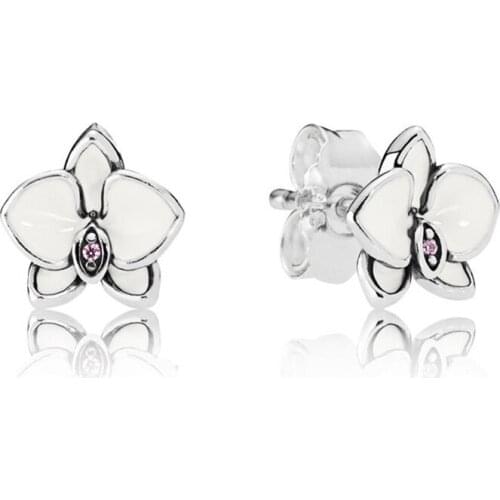 SEIALOY Lion Princess Love Earring For Women Men Original Hot Air Balloon Bee Magnolia Flowers Rose Gold Crystal Earring