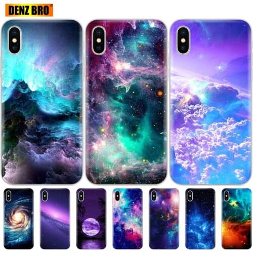 For iPhone 5 5S SE 6 6S 7 8 Plus X 10 Case Cover FOR Capa iPhone 6 iPhone 6S iPhone 5 Silicone for galaxy universe sky colorful