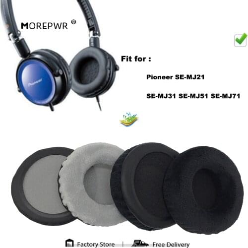 Replacement Ear Pads for Pioneer SE MJ21 MJ31 MJ51 MJ71 Headset Parts Leather Cushion Velvet Earmuff Earphone Sleeve Cover