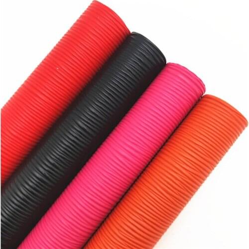 Toothpick pattern Embossed Synthetic Faux leather Fabric Sheets Felt Backing Vinyl Leather For DIY Bows Earrings 21X29CM R198