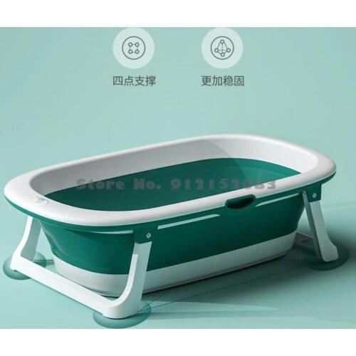 Thickened Foldable Baby Bath Tub Large Size Can Be Used For Sitting Newborn Baby Bath Household Childrens Products Bath Bucket