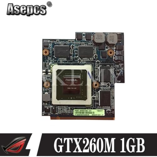 GTX 260M GTX260M Video Graphic Card G92-751-B1 For Asus G60VX MXM VGA G51VX G51V G60VX REV 2.1 P/N 60-NV3VG1000-D01