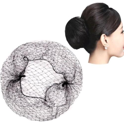 10Pcs Nylon Hairnets Black Invisible Soft Elastic Lines Hair Net Wigs Weaving Mesh Net Fishnet Ladies Elastic Wig Weaving Caps