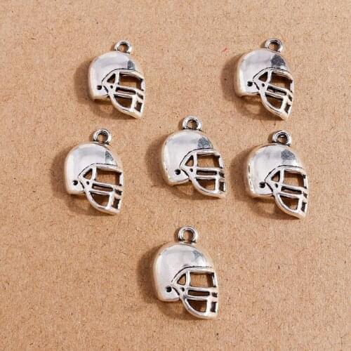 20pcs 14*21mm Antique Silver Color Alloy Mask Charms Pendants for DIY Jewelry Making Necklaces Bracelets Handmade Craft Supplies