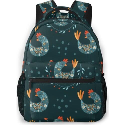 2021 Backpack Women Shoulder Bag Folk Bird Fashion School Bag For Teenage Girl Backpacks Travel Bag