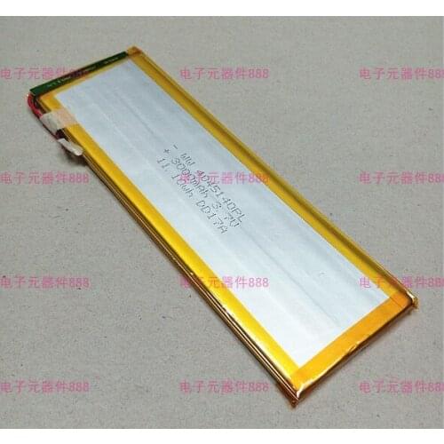 3.7V polymer lithium battery core 4045140 3000MAH mobile power Tablet PC DIY Rechargeable Li-ion Cell Rechargeable Li-ion Cell