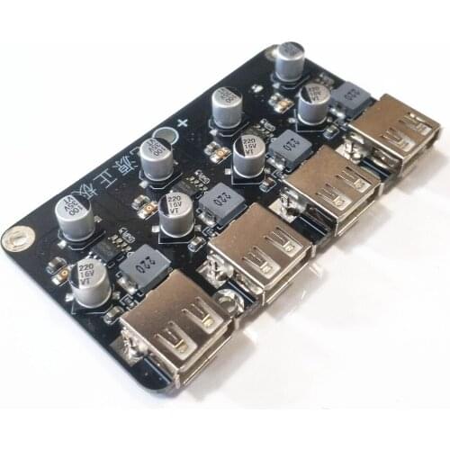 4-Channel USB 12V24V Fast Charging Output Module For QC3.0 Step-Down Power Module Converter Telephone Module Board