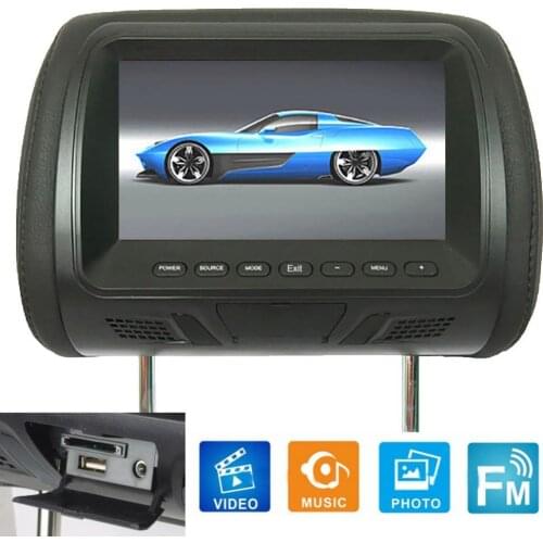 60% Dropshipping!! Universal 7 Inch Car Headrest Monitor Rear Seat Entertainment Mult-imedia Player