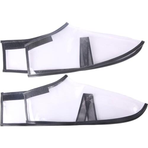 Barber Shop Accessories Clear Shoe Cover Cycling for Barber Hair Cutting Anti-chopped Shoe Covers