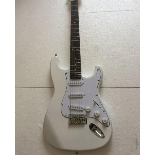 Free delivery / white Wutong practice guitar / customizable China Electric Guitar