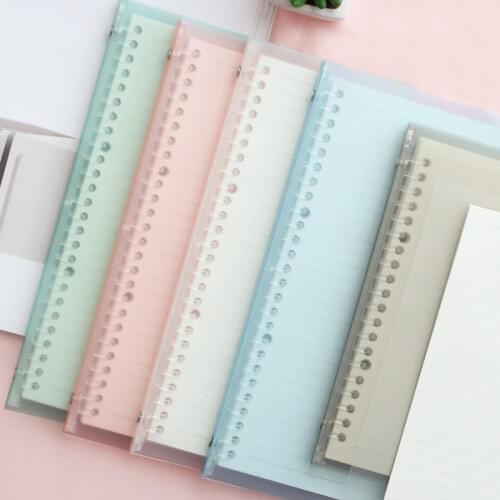 A5B5 Detachable Notebook Soft Spiral Sketchbook PP Material Cover Notebook with Grid Refills For Painting Drawing Graffiti