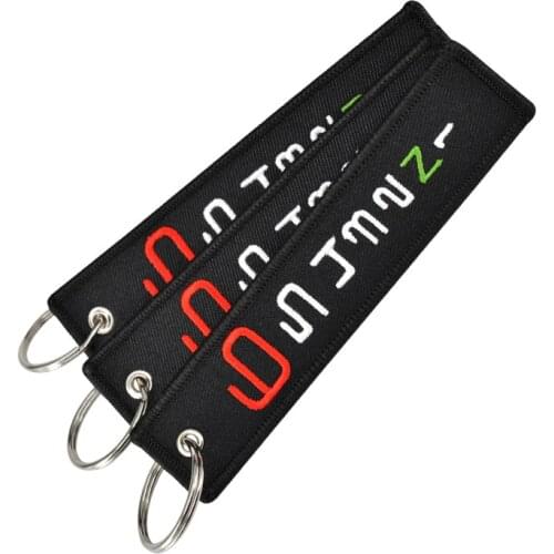 3 PCS/LOT Bijoux 6 5 4 3 2 N 1 Launch Key Chain Keychain for Motorcycles and Cars Stalls Tag Cool Embroidery Chain Keychain