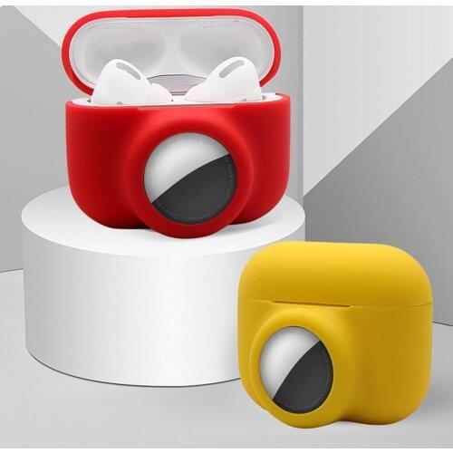 For Apple Airtags Locator Tracker airtag case For Airpods Pro 3 Silicone Anti-lost Cover Protective Headphone Box Bag Airtags