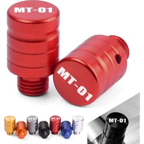 CNC Aluminum M10*1.25 1 Left and 1 Right-Hand Motorcycle Mirror Hole Plug Screws Caps Cover Bolts For Yamaha MT01 MT 01 MT-01