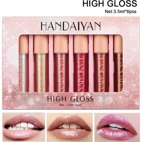 HANDAIYAN HOT Fashion Matte Liquid Lipstick Cosmetics Lip Glaze Moisturizing Waterproof Lip Gloss Sexy Lips Make Up Beauty