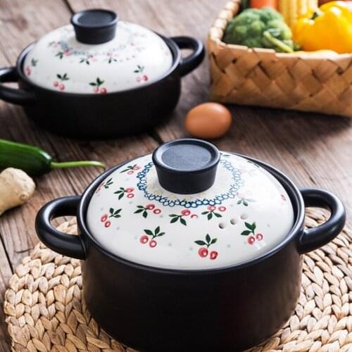 Japanese Style Soup Pot Induction Kitchen Cooking Pots Soup Pot Ceramic Traditional Stew Pot Utensilios De Cocina Cookware BC50