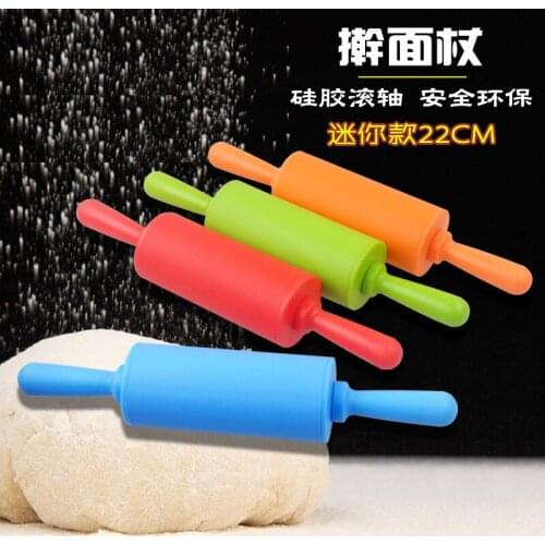Mini Silica Gel Flour Stick 10cm Roller Silica Gel Rolling Pin Rolling Pin 38cm Silica Gel Flour Stick Rolling Pin