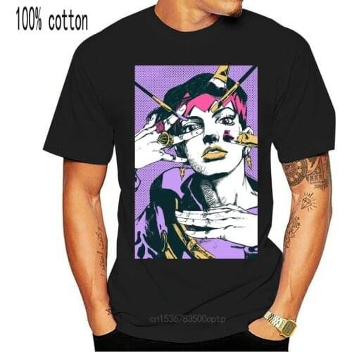 New Men Funy tshirt JJBA - Rohan Kishibe - Collage Short Sleeve O-Neck Tops Tee men t shirt