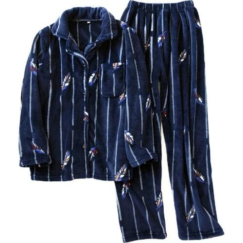 Women Men Winter Flannel Pajama Set 2PCS Sleepwear Couples Coral Fleece warm Homewear hombre pijama femme nightgown