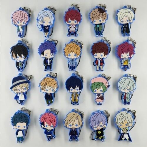 A3 ACT ADDICT ACTORS Game Rubber Strap SPRING Summer AUTUMN Winter Rubber Keychain