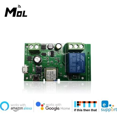 EWeLink Smart Remote Control Wifi wireless Switch Module 1CH/4CH Inching Self-locking Receive 10A Relays