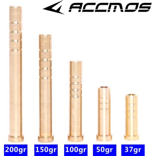 24pcs Copper Insert Arrow Fit ID 6.2 mm Carbon Fiberglass Arrows Shaft Archery DIY For Hunting 37grain /50grain