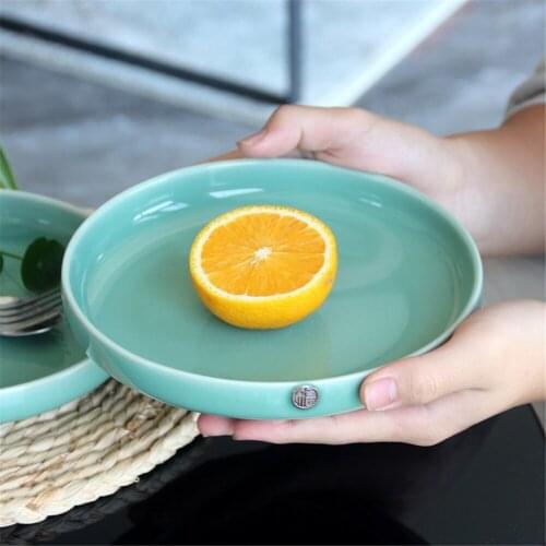 Plates for Salad Microwave Safe Fruit Sushi Sauce Seasoning Dish 1PC Ceramic Combination Dinnerware Tray Porcelain Tableware