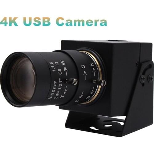 4K USB Webcam For Android Windows Linux Mac Raspberry Pi, 3840x2160 Sony IMX317 Industrial Machine Vision Mini PC Webcam Camera