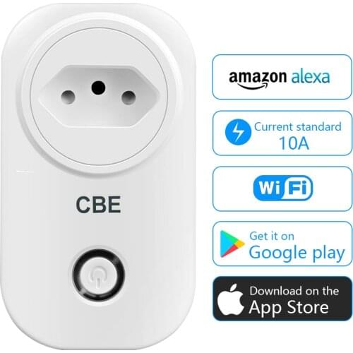 WiFi Smart Socket Brazil Plug Tuya Smart Life APP Remote Control Work with Alexa Google Home Gadgets