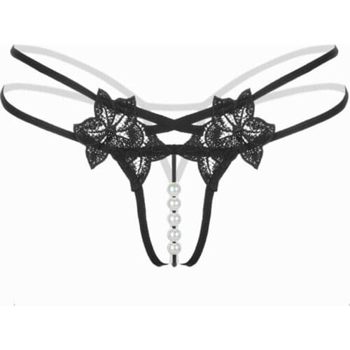 Women indoor sexy panties men impulse like Pendant Lady Pearl G String V-String Women Panties Low Waist Underwear dropshipping