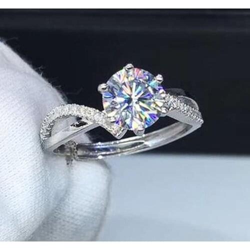 Modyle Luxury Zircon Engagement Ring Crystal Romantic Wedding Rings Square Geometry AAA Zircon Austria Party Female for Women