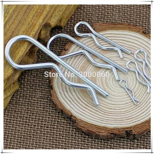 1.2mm*21mm Zinc Plated Spring Steel Spring Cotter Lock R Pin 100pcs/lot