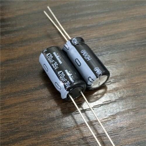 5pcs/50pcs 470uF 35V NICHICON HD Series 10x20mm Super Low Impedance 35V470uF Aluminum Electrolytic Capacitor