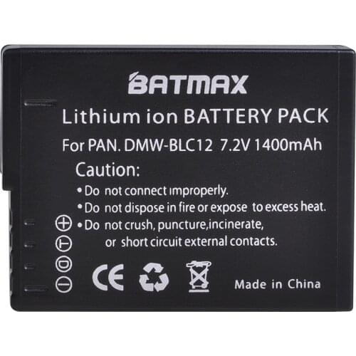 High-Capacity DMW-BLC12 DMW BLC12e DMWBLC12 BLC12 Battery for Panasonic FZ1000, FZ200, FZ300, G5, G6, G7,GH2,DMC-GX8