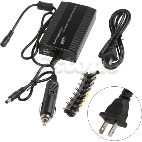 For Laptop In Car DC Charger Notebook AC Adapter Power Supply 100W Universal