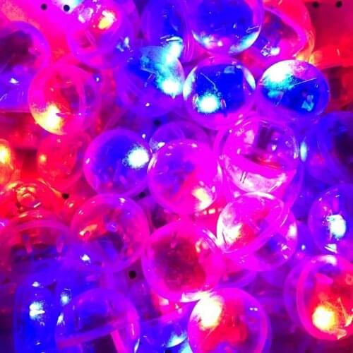 Electronic Vibration Sensor Ball Flashing Red and Blue Ball LED Electronic Movement Accessories Luminous Ball Room Night Light