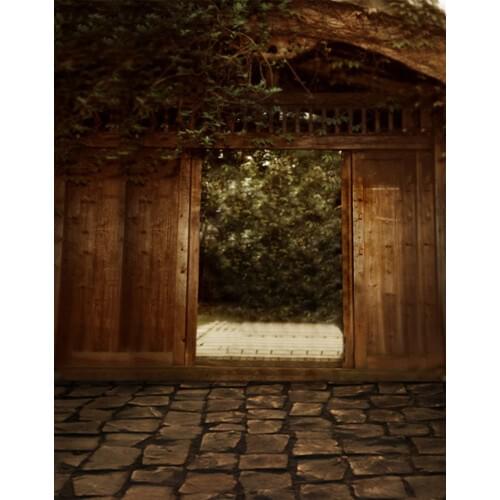 Stone Flloor Wooden House Photography Backdrops Photo Props Studio Background 5x7ft
