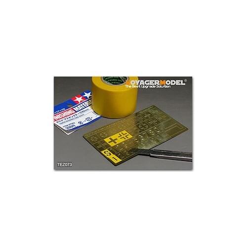 KNL HOBBY Voyager Model TEZ073 German iron cross simple cover stickers engraved with a rule