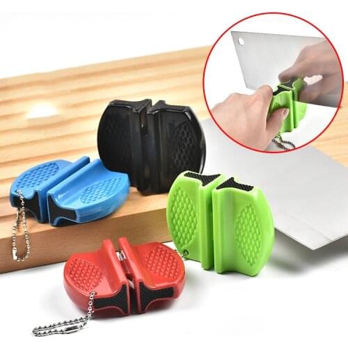 Creative Mini Knife Sharpener Fashion Metal Butterfly Type Durable Sharpener Modern Classic Two Stage Kitchen Gadget