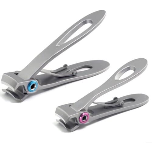 20Pcs/Lot Big Mouth Nail Clippers Trimmer Stainless Steel Black Anti-Splash Thick Nail Clipper Toe Manicure Tools HA2207