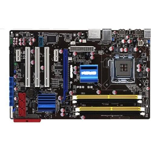Asus P5Q SE used Desktop Motherboard LGA 775 DDR2 USB2.0 16GB For Core 2 Duo Quad P45 Original mainboard PC