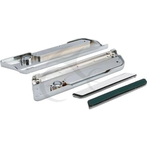 Motorcycle ABS Hard Saddlebag Latch Covers Reflector For Harley Touring Street Electra Glide FLT FLHT FLHTCU FLHRC 1994-2013